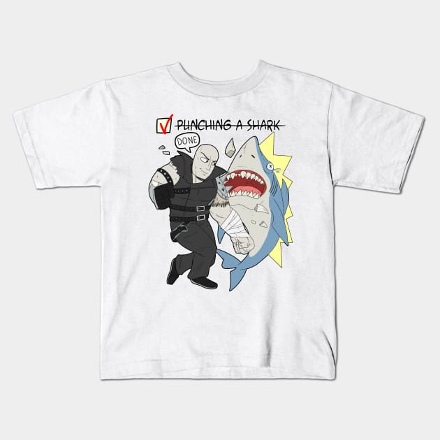 Beast Battler VS Shark Kids T-Shirt by lacbro